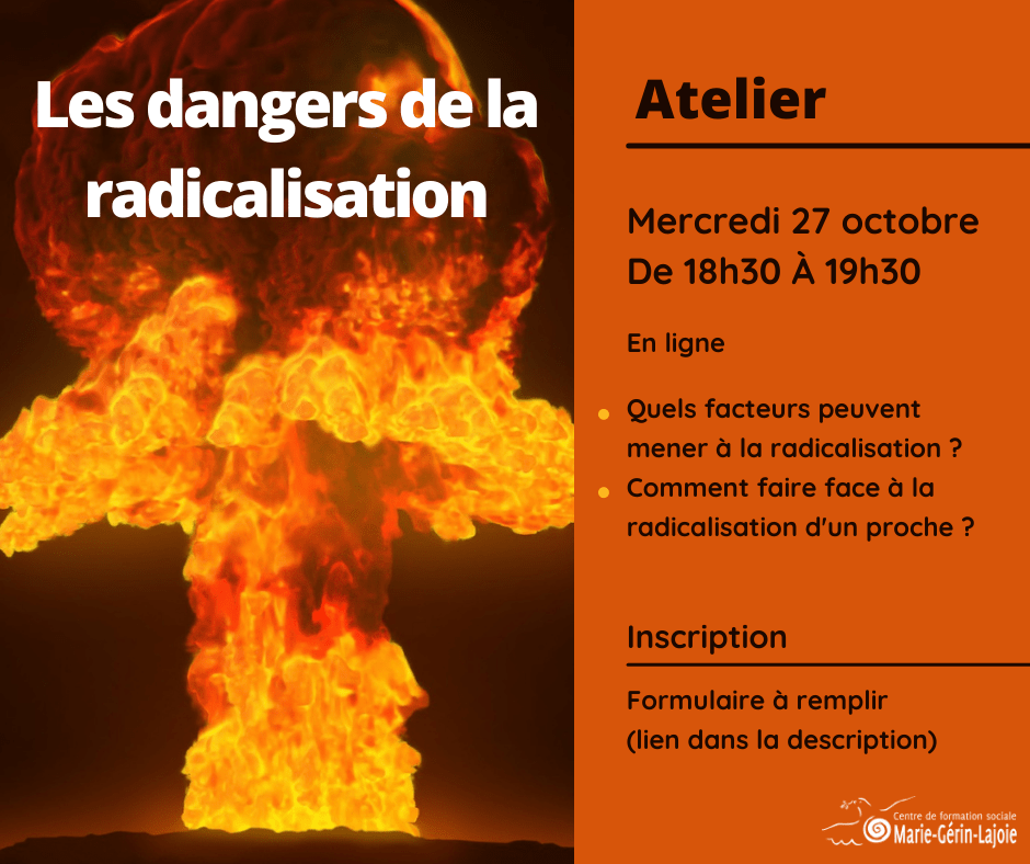 Visuel atelier les dangers de la radicalisation