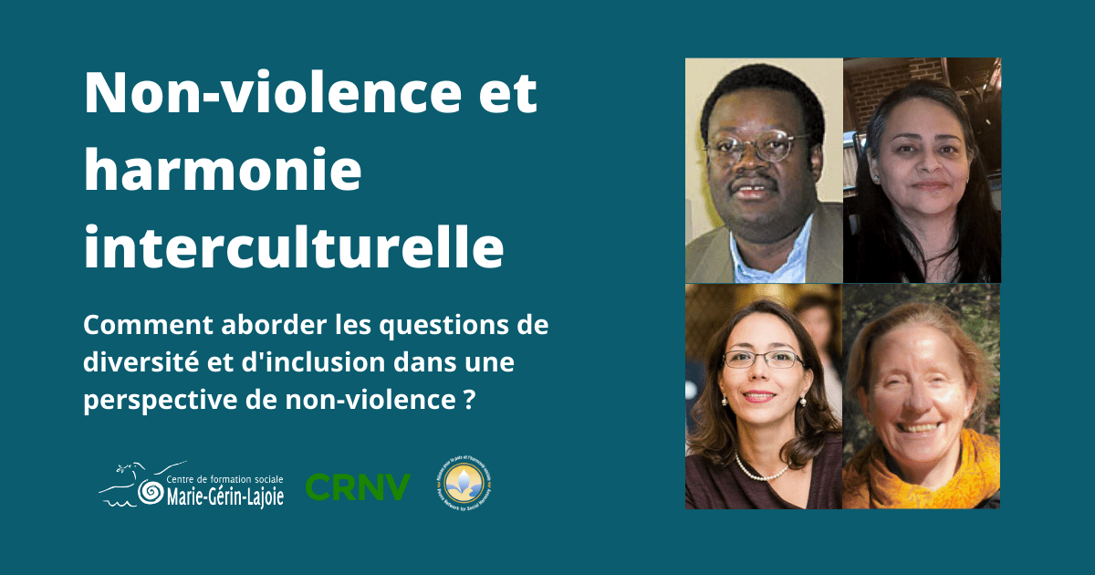 Bannière Non-violence et harmonie interculturelle- bannière